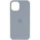 Чохол Silicone Case (AA) для Apple iPhone 12 Pro Max (6.7") Сірий / Mist Blue