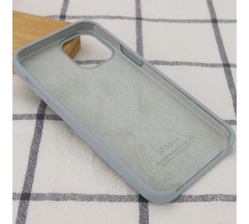 Чохол Silicone Case (AA) для Apple iPhone 12 Pro Max (6.7") Сірий / Mist Blue Чохол Silicone Case (AA) для Apple iPhone 12 Pro Max (6.7") Сірий / Mist Blue