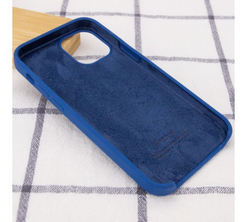 Чохол Silicone Case (AA) для Apple iPhone 12 Pro Max (6.7") Синій / Navy Blue Чохол Silicone Case (AA) для Apple iPhone 12 Pro Max (6.7") Синій / Navy Blue