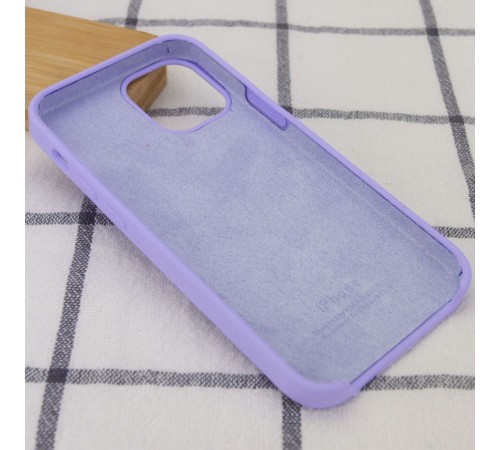 Чохол Silicone Case (AA) для Apple iPhone 12 Pro Max (6.7") Бузковий / Dasheen Чохол Silicone Case (AA) для Apple iPhone 12 Pro Max (6.7") Бузковий / Dasheen