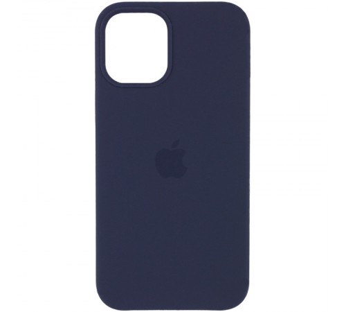 Чохол Silicone Case (AA) для Apple iPhone 12 Pro Max (6.7") Темно-синій / Midnight blue Чохол Silicone Case (AA) для Apple iPhone 12 Pro Max (6.7") Темно-синій / Midnight blue