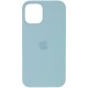 Чохол Silicone Case (AA) для Apple iPhone 12 Pro Max (6.7") Бірюзовий / Light blue