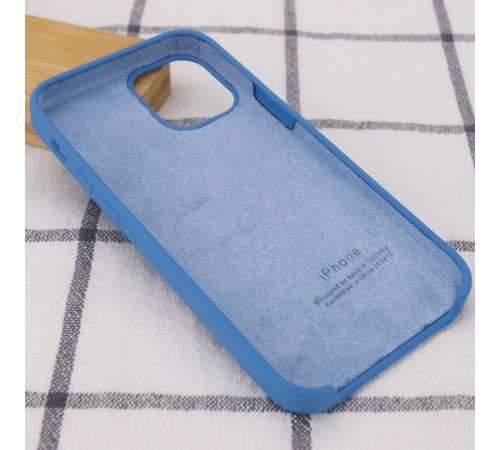 Чохол Silicone Case (AA) для Apple iPhone 12 Pro Max (6.7") Синій / Denim Blue Чохол Silicone Case (AA) для Apple iPhone 12 Pro Max (6.7") Синій / Denim Blue