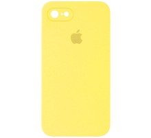 Чохол Silicone Case Square Full Camera Protective (AA) для Apple iPhone 6/6s (4.7") Жовтий / Yellow