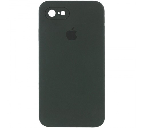 Чохол Silicone Case Square Full Camera Protective (AA) для Apple iPhone 7 / 8 / SE (2020) (4.7") Зелений / Black Green Чохол Silicone Case Square Full Camera Protective (AA) для Apple iPhone 7 / 8 / SE (2020) (4.7") Зелений / Black Green