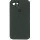 Чохол Silicone Case Square Full Camera Protective (AA) для Apple iPhone 7 / 8 / SE (2020) (4.7") Зелений / Black Green