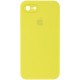 Чохол Silicone Case Square Full Camera Protective (AA) для Apple iPhone 7 / 8 / SE (2020) (4.7") Жовтий / Bright Yellow