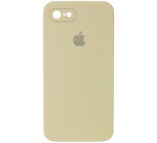 Чохол Silicone Case Square Full Camera Protective (AA) для Apple iPhone 7 / 8 / SE (2020) (4.7") Жовтий / Mellow Yellow