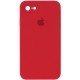 Чохол Silicone Case Square Full Camera Protective (AA) для Apple iPhone 7 / 8 / SE (2020) (4.7") Червоний / Camellia