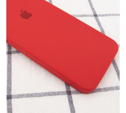 Чохол Silicone Case Square Full Camera Protective (AA) для Apple iPhone 7 / 8 / SE (2020) (4.7") Червоний / Camellia Чохол Silicone Case Square Full Camera Protective (AA) для Apple iPhone 7 / 8 / SE (2020) (4.7") Червоний / Camellia