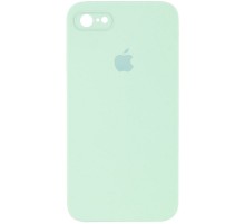 Чохол Silicone Case Square Full Camera Protective (AA) для Apple iPhone 7 / 8 / SE (2020) (4.7") Бірюзовий / Light Turquoise