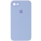 Чохол Silicone Case Square Full Camera Protective (AA) для Apple iPhone 7 / 8 / SE (2020) (4.7") Блакитний / Mist blue