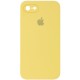 Чохол Silicone Case Square Full Camera Protective (AA) для Apple iPhone 7 / 8 / SE (2020) (4.7") Жовтий / Canary Yellow
