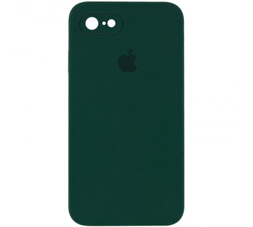 Чохол Silicone Case Square Full Camera Protective (AA) для Apple iPhone 7 / 8 / SE (2020) (4.7") Зелений / Dark green Чохол Silicone Case Square Full Camera Protective (AA) для Apple iPhone 7 / 8 / SE (2020) (4.7") Зелений / Dark green