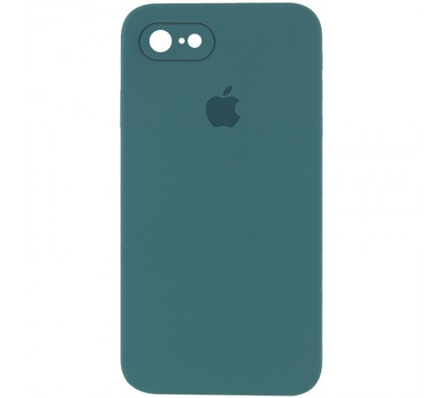 Чохол Silicone Case Square Full Camera Protective (AA) для Apple iPhone 7 / 8 / SE (2020) (4.7") Зелений / Pine green Чохол Silicone Case Square Full Camera Protective (AA) для Apple iPhone 7 / 8 / SE (2020) (4.7") Зелений / Pine green