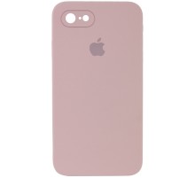 Чохол Silicone Case Square Full Camera Protective (AA) для Apple iPhone 7 / 8 / SE (2020) (4.7") Рожевий / Pink Sand