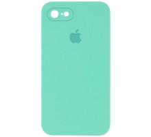 Чохол Silicone Case Square Full Camera Protective (AA) для Apple iPhone 7 / 8 / SE (2020) (4.7") Бірюзовий / Turquoise