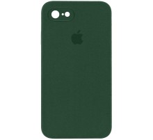 Чохол Silicone Case Square Full Camera Protective (AA) для Apple iPhone 7 / 8 / SE (2020) (4.7") Зелений / Cyprus Green