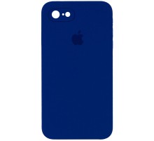 Чохол Silicone Case Square Full Camera Protective (AA) для Apple iPhone 7 / 8 / SE (2020) (4.7") Синій / Deep navy