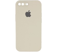 Чохол Silicone Case Square Full Camera Protective (AA) для Apple iPhone 7 plus / 8 plus (5.5") Бежевий / Antigue White