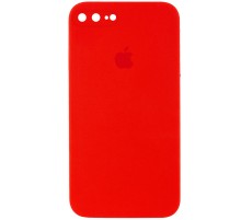 Чохол Silicone Case Square Full Camera Protective (AA) для Apple iPhone 7 plus / 8 plus (5.5") Червоний / Red
