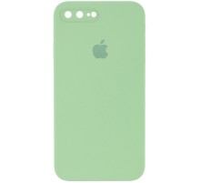 Чохол Silicone Case Square Full Camera Protective (AA) для Apple iPhone 7 plus / 8 plus (5.5") М'ятний / Mint