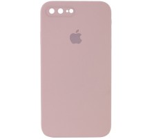 Чохол Silicone Case Square Full Camera Protective (AA) для Apple iPhone 7 plus / 8 plus (5.5") Рожевий / Pink Sand