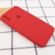 Чохол Silicone Case Square Full Camera Protective (AA) для Apple iPhone X / XS (5.8") Червоний / Camellia