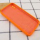 Чохол Silicone Case Square Full Camera Protective (AA) для Apple iPhone X / XS (5.8") Помаранчевий / Bright Orange
