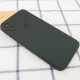 Чохол Silicone Case Square Full Camera Protective (AA) для Apple iPhone X / XS (5.8") Зелений / Black Green
