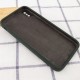Чохол Silicone Case Square Full Camera Protective (AA) для Apple iPhone X / XS (5.8") Зелений / Black Green