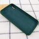 Чохол Silicone Case Square Full Camera Protective (AA) для Apple iPhone X / XS (5.8") Зелений / Dark green