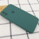 Чохол Silicone Case Square Full Camera Protective (AA) для Apple iPhone X / XS (5.8") Зелений / Pine green