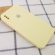 Чохол Silicone Case Square Full Camera Protective (AA) для Apple iPhone X / XS (5.8") Жовтий / Mellow Yellow