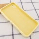 Чохол Silicone Case Square Full Camera Protective (AA) для Apple iPhone X / XS (5.8") Жовтий / Mellow Yellow