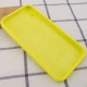 Чохол Silicone Case Square Full Camera Protective (AA) для Apple iPhone X / XS (5.8") Жовтий / Bright Yellow