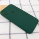 Чохол Silicone Case Square Full Camera Protective (AA) для Apple iPhone X / XS (5.8") Зелений / Dark green