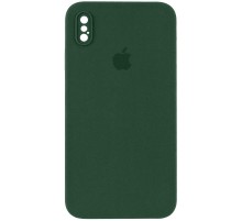 Чохол Silicone Case Square Full Camera Protective (AA) для Apple iPhone XS Max (6.5") Зелений / Cyprus Green