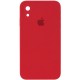 Чохол Silicone Case Square Full Camera Protective (AA) для Apple iPhone XR (6.1") Червоний / Camellia
