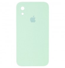 Чохол Silicone Case Square Full Camera Protective (AA) для Apple iPhone XR (6.1") Бірюзовий / Light Turquoise