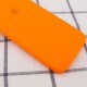 Чохол Silicone Case Square Full Camera Protective (AA) для Apple iPhone XR (6.1") Помаранчевий / Bright Orange