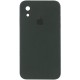 Чохол Silicone Case Square Full Camera Protective (AA) для Apple iPhone XR (6.1") Зелений / Black Green