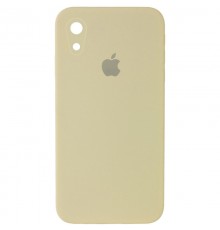 Чохол Silicone Case Square Full Camera Protective (AA) для Apple iPhone XR (6.1") Жовтий / Mellow Yellow