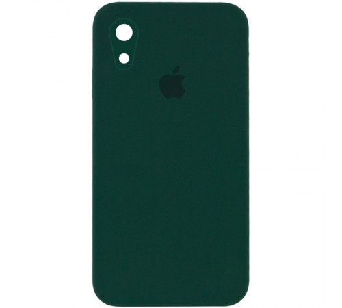 Чохол Silicone Case Square Full Camera Protective (AA) для Apple iPhone XR (6.1") Зелений / Dark green Чохол Silicone Case Square Full Camera Protective (AA) для Apple iPhone XR (6.1") Зелений / Dark green