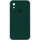 Чохол Silicone Case Square Full Camera Protective (AA) для Apple iPhone XR (6.1") Зелений / Dark green