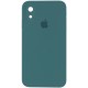 Чохол Silicone Case Square Full Camera Protective (AA) для Apple iPhone XR (6.1") Зелений / Pine green
