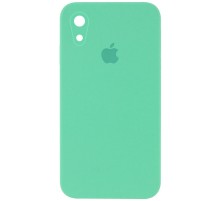 Чохол Silicone Case Square Full Camera Protective (AA) для Apple iPhone XR (6.1") Зелений / Spearmint