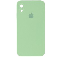 Чохол Silicone Case Square Full Camera Protective (AA) для Apple iPhone XR (6.1") М'ятний / Mint