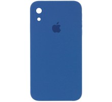 Чохол Silicone Case Square Full Camera Protective (AA) для Apple iPhone XR (6.1") Синій / Navy blue