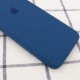 Чохол Silicone Case Square Full Camera Protective (AA) для Apple iPhone XR (6.1") Синій / Navy blue